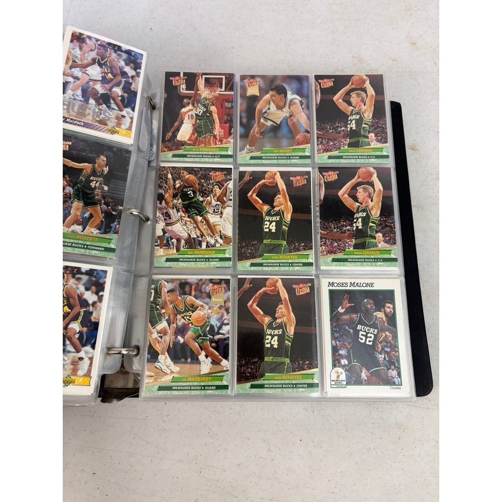 Vtg 1990s NBA Basketball Baseball Lot Upper Deck Fleer Ultra Hoops 200+ Cards